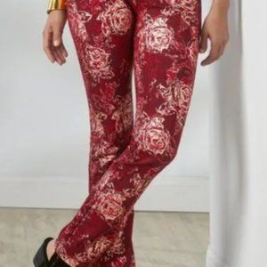 Soft Surroundings NWT golden flowery print pants, 24W